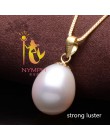 [Nimfa] zestaw biżuterii z pereł naturalna perła słodkowodna naszyjnik wisiorek spadek kolczyki Fine Party prezent na Boże Narod