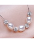 ZHBORUINI moda naszyjnik zestawy biżuterii z pereł naturalne perły kropla perła 925 Sterling srebrny naszyjnik kolczyki wisiorki