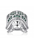 JewelryPalace Ocean zwierząt żółw Nano rosyjski symulowane Emerald 925 Sterling Silver paciorki dla kobiet 2018 nowy gorący