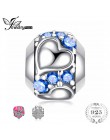 JewelryPalace wiernego serca 0.4ct niebieska cyrkonia sześcienna 925 Sterling Silver paciorki 2018 nowa gorąca sprzedaż piękne p