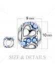 JewelryPalace wiernego serca 0.4ct niebieska cyrkonia sześcienna 925 Sterling Silver paciorki 2018 nowa gorąca sprzedaż piękne p