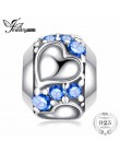 JewelryPalace wiernego serca 0.4ct niebieska cyrkonia sześcienna 925 Sterling Silver paciorki 2018 nowa gorąca sprzedaż piękne p