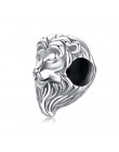 JewelryPalace odważne serce 925 Sterling Silver głowa lwa koraliki charm w stylu fit bransoletki dla kobiet jako piękne prezenty