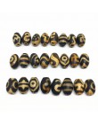 20 sztuk/partii akcesoria z kamienia naturalnego koraliki tybetański Dzi koraliki 8mm * 12mm do wyrobu diy biżuteria darmowa wys