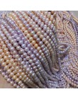 JYX hurtownie naturalne hodowlane w pobliżu miejsca takiego jak okrągły słodkowodne perły struny DIY biżuteria dla naszyjnik 15"