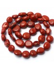 Kamień naturalny koraliki 8-10mm nieregularne czerwony jaspis kamień koraliki do wyrób biżuterii bransoletka naszyjnik 15 cali