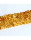 Hurtownie naturalne rosji jasny żółty bursztyn Nugget Chip luźne koraliki Free Form 3x8mm 15 "05257