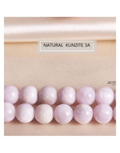 Naturalny Kunzite diament kraty luksusowe koraliki kamień rozmiar 6/8/10 MM wysokiej jakości grzywny Faceted fioletowy Morgan 3A