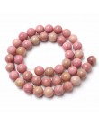 AAA naturalne Rhodonite kamień okrągły luźne koraliki do wyrób biżuterii bransoletka, naszyjnik 15.5 "Pick rozmiar 4 6 8 10 12mm