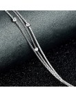 Biżuteria damska srebrny łańcuszek bransoletka na kostkę na nogę damska ozdobna klasyczna