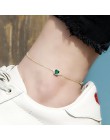 Czerwone drzewa marka biżuteria letnia moda kostki bransoletka z zielony kamień szlachetny prawdziwe 925 Sterling Silver obrączk