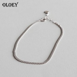 OLOEY kobieta obrączki Hot nowy 100% oryginalna 925 sterling silver stóp kostki bransoletka dla dziewczyn w porządku biżuteria D