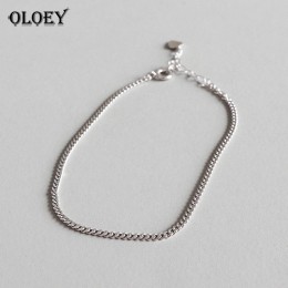 OLOEY kobieta obrączki Hot nowy 100% oryginalna 925 sterling silver stóp kostki bransoletka dla dziewczyn w porządku biżuteria D