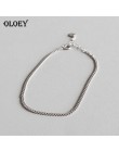 OLOEY kobieta obrączki Hot nowy 100% oryginalna 925 sterling silver stóp kostki bransoletka dla dziewczyn w porządku biżuteria D