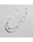 Flyleaf 925 Sterling Silver obrączki dla kobiet pochłaniające koraliki podwójna warstwa moda Ol proste kostki nogi Fine Jewelry 
