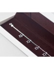 Real.925 sterling silver biżuteria otwarta gwiazda bransoletka na kostkę łańcuch z szczęście koraliki urok GTLS352