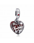 Jewelrypalace 925 Sterling Silver tajne podziw Red emalia koraliki Charms Fit bransoletki prezenty dla niej moda biżuteria preze
