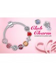 Jewelrypalace 925 Sterling Silver Shimmering klastra wyczyść cyrkonia flory Charm bransoletki prezenty dla kobiet moda biżuteria