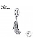 Jewelrypalace 925 Sterling srebrny brokat buty na wysokim obcasie cyrkonia uroku bransoletki prezenty dla niej moda biżuteria pr