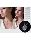 OMHXZJ hurtownia geometryczna kobieta magiczna kostka moda kpop AAA cyrkon 925 sterling silver bez łańcucha naszyjnik zawieszki 