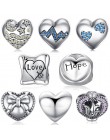 Jewelrypalace koraliki Charms Fit bransoletki kobiety DIY 925 Sterling Silver więcej serca koraliki biżuteria moda dziewczyny ko