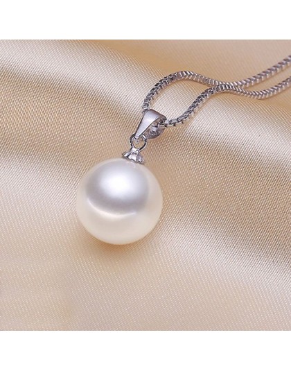 Gorąca sprzedaż perła wisiorek 9-12 MM Tahitian Shell Pearl wisiorek moda srebro biżuteria dziewczyny prezent