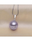 Gorąca sprzedaż perła wisiorek 9-12 MM Tahitian Shell Pearl wisiorek moda srebro biżuteria dziewczyny prezent