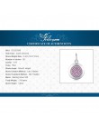 JewelryPalace różowy cyrkonia monety koralik urok pasuje bransoletki 925 Sterling Silver moda DIY koralik urok kobiety biżuteria