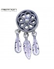 Duchowe Dream catcher Dangle Charms 925 sterling Silver fit bransoletka naszyjnik wisiorek urok DIY dla kobiet Memnon biżuteria 