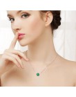 Yu xin yuan naturalne Jade rdzeniastego 14mm zielony okrągły koralik naszyjnik wisiorek z bezpłatnym 925 srebrny łańcuch dla kob