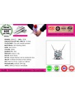 OMHXZJ hurtownie biżuteria cztery Paw ustawianie kobieta gwiazda kpop AAA cyrkon 925 sterling silver bez łańcucha naszyjnik zawi