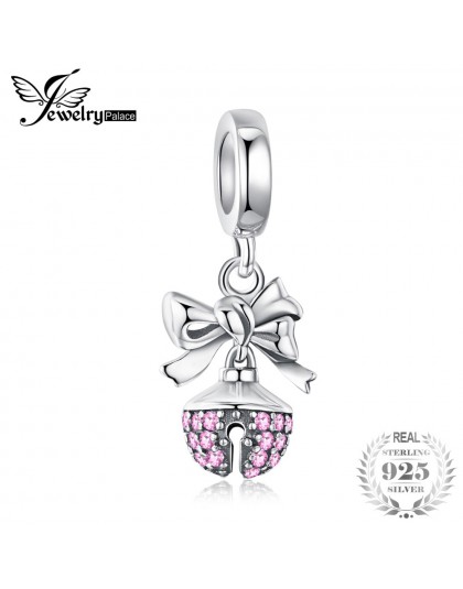 JewelryPalace boże narodzenie ozdoba ślubna Bell koralik urok pasuje bransoletki 925 Sterling Silver Trendy prezent dla najlepsz