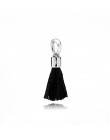100% 925 srebrny oryginalny moda wisiorek szczęście koniczyny sukienka wiszące Charmtropical papuga Tassel wysokiej światła Pena