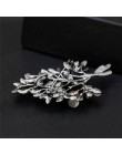 Naturalny kryształ starożytnych broszka z imitacji diamentu oddział roślin liści drzewa szpilki dla kobiet bankiet prezenty buki