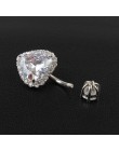 Prawdziwe 925 sterling srebrny brzuch pierścionek kobiet w porządku biżuteria serce body piercing biżuteria S925 6 8 10mm kolczy