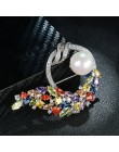 Czerwony drzewa moda kryształ broszki i szpilki biżuteria dla kobiet prezent urodzinowy wysokiej Quality Box pakiet