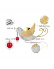 Lotus zabawy majątek 925 Sterling Silver ręcznie grzywny biżuteria kreatywny latające ptaki z owocami broszki dla kobiet śliczny