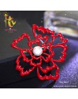 [Nimfa] perła broszki duże naturalne słodkowodne broszki perła biżuteria grzywny biżuteria czerwony ślub dla kobiet B02