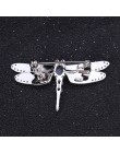 GEM'S balet 1.41Ct naturalne błękitny Topaz broszka 925 Sterling silver ręcznie projekt Dragonfly broszki dla kobiet w porządku 