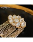 GLSEEVO naturalne barokowy Pearl Tassel broszka dla kobiet Party piękne Broche broszki Du Luxe Femme Bijoux luksusowe biżuteria 