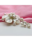 ASHIQI nowy przyjście naturalna perła słodkowodna broszka ręcznie zrobiony kwiatek broszka Pin romantyczny ślub panna młoda druh