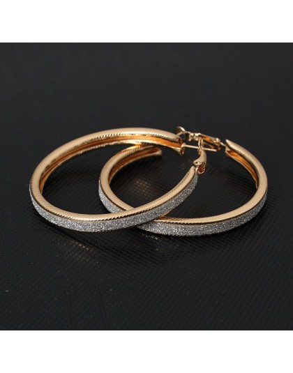 W stylu Vintage złoty kolor duże okrągłe kolczyki koła dla kobiet Steampunk ucha klip Party prezent akcesoria biżuteryjne e047