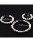 Jisensp nowy Pearl Hoop kolczyki dla kobiet wyolbrzymia Oversize Pearl koło kolczyki kolczyki moda europa klub nocny biżuteria