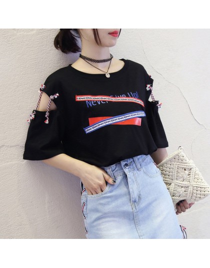 Harajuku plus rozmiar lato bluzki dla kobiet 2018 O-neck koreański styl kobiety koszule casual streetwear kobiet t koszula odzie