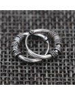 W stylu Vintage Aretes srebrne okrągłe kolczyki miłośnicy koło kolczyki kolczyk kolczyki dla kobiet głowy do paznokci pierścionk