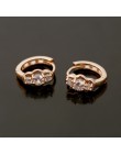 ZOSHI marka Vintage złote kolczyki kołowe biżuteria ślubna ucha kolczyki dla kobiet w sprzedaży hurtowej wyczyść CZ kryształowe 