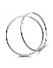 Huang Neeky wysokiej jakości 1 para duży gładkie duże uszy pierścień jasne koło okrągły Hoop magiczne kolczyki wspaniały prezent