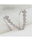 Hot sprzedaż moda kobiety srebrzysty/złoty długi kryształ stadniny kolczyki do uszu biżuteria prezent kolczyk na wesele