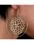 Nowe mody geometryczne Vortex koło zębate spiralne Hoop kolczyki dla kobiet w stylu Vintage Ear Bijoux dynda Brincos Party biżut