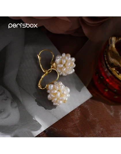 Peri's box barokowy wielu małych słodkowodne perły Hoop kolczyki dla kobiet nowoczesne przekłuwanie uszu Huggies kolczyki oświad